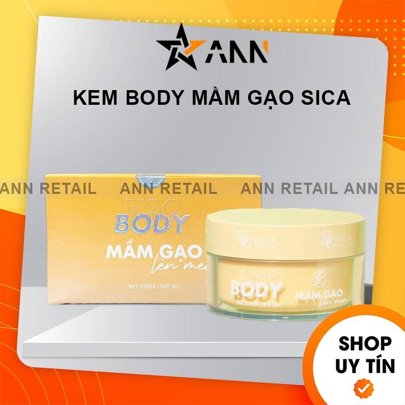 Kem body mầm gạo sica white chính hãng - body h2o mầm gạo lên men