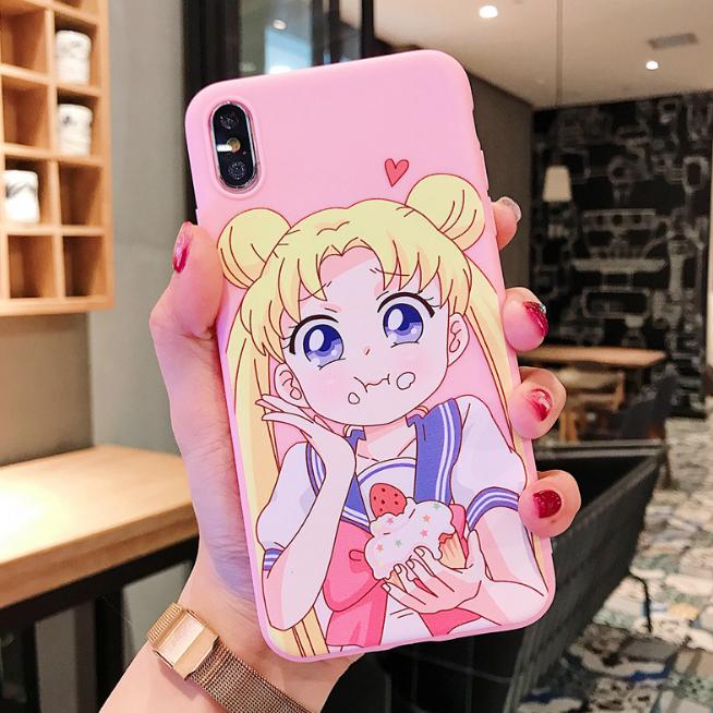 Ốp lưng silicon dễ thương kèm giá đỡ và dây đeo cho iphone 6s Plus / 6 Plus