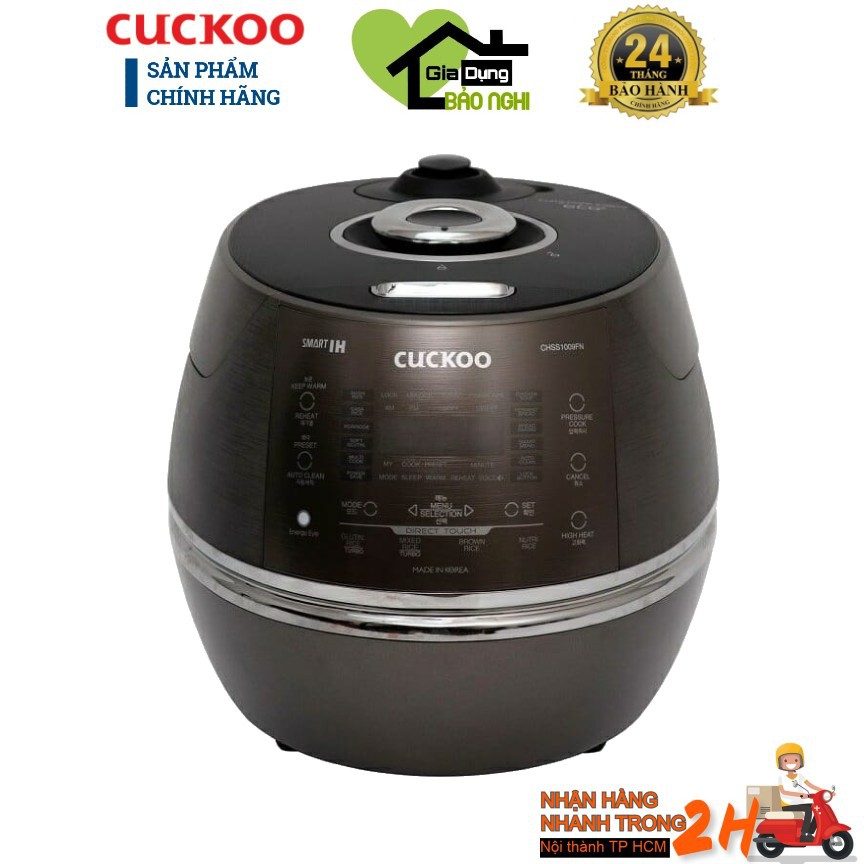 Nồi cơm điện cao tần cuckoo 1.8 lít crp chss1009fn - hàng chính hãng