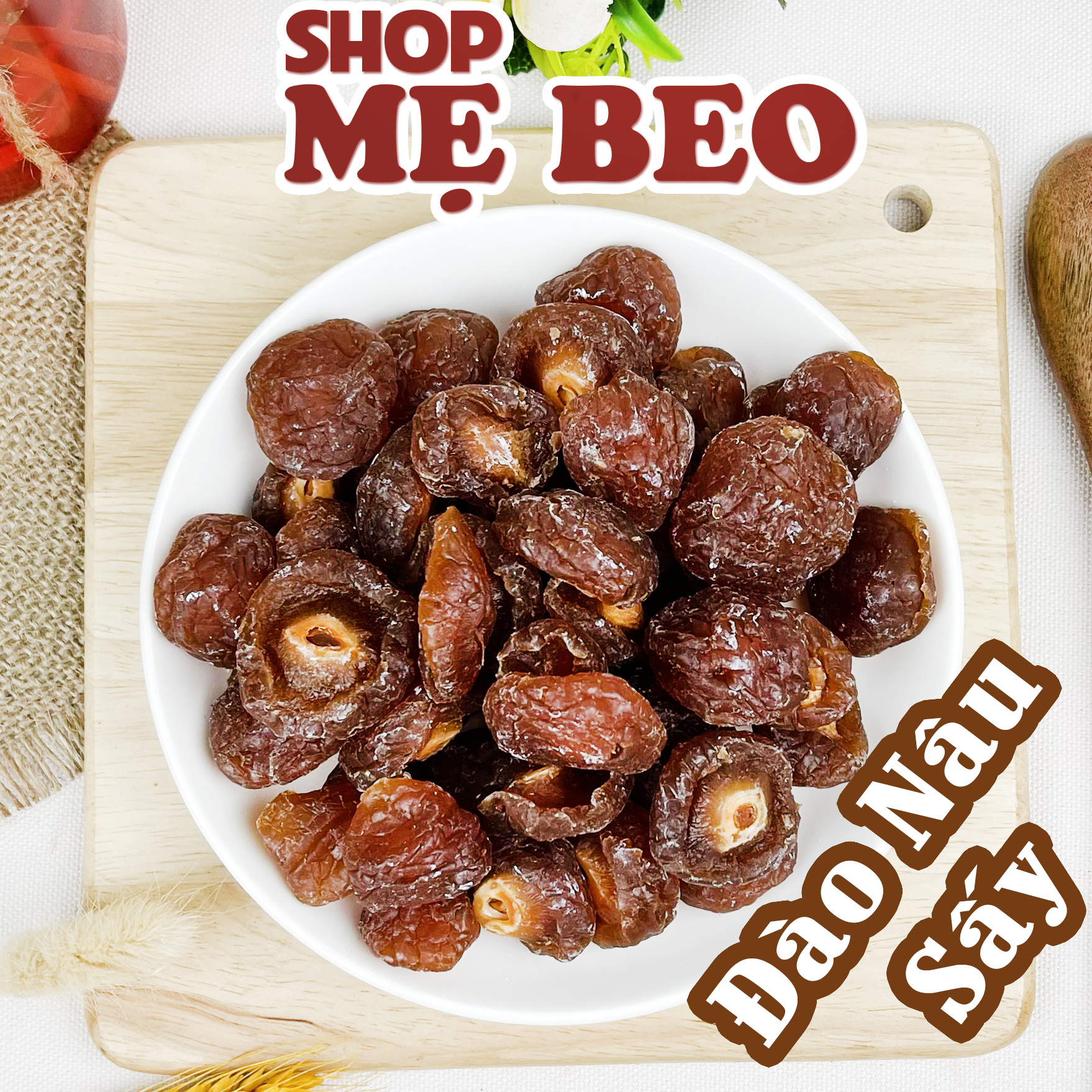Đào nâu phấn bổ đôi sấy dẻo đà lạt