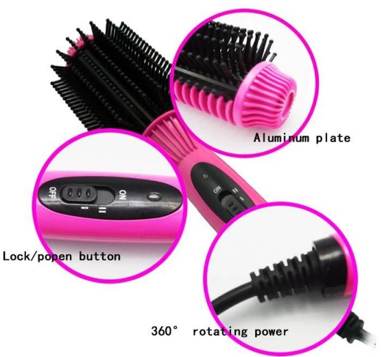 LƯỢC ĐIỆN TẠO KIỂU TÓC NHC 8810 4in1: Chải thẳng chải phồng uốn cúp sấy [  Bàn chải tóc #Lược điện chải thẳng tóc #duỗi tóc #chải ép #Uốn tóc #Cúp tóc #lược sấy tóc]