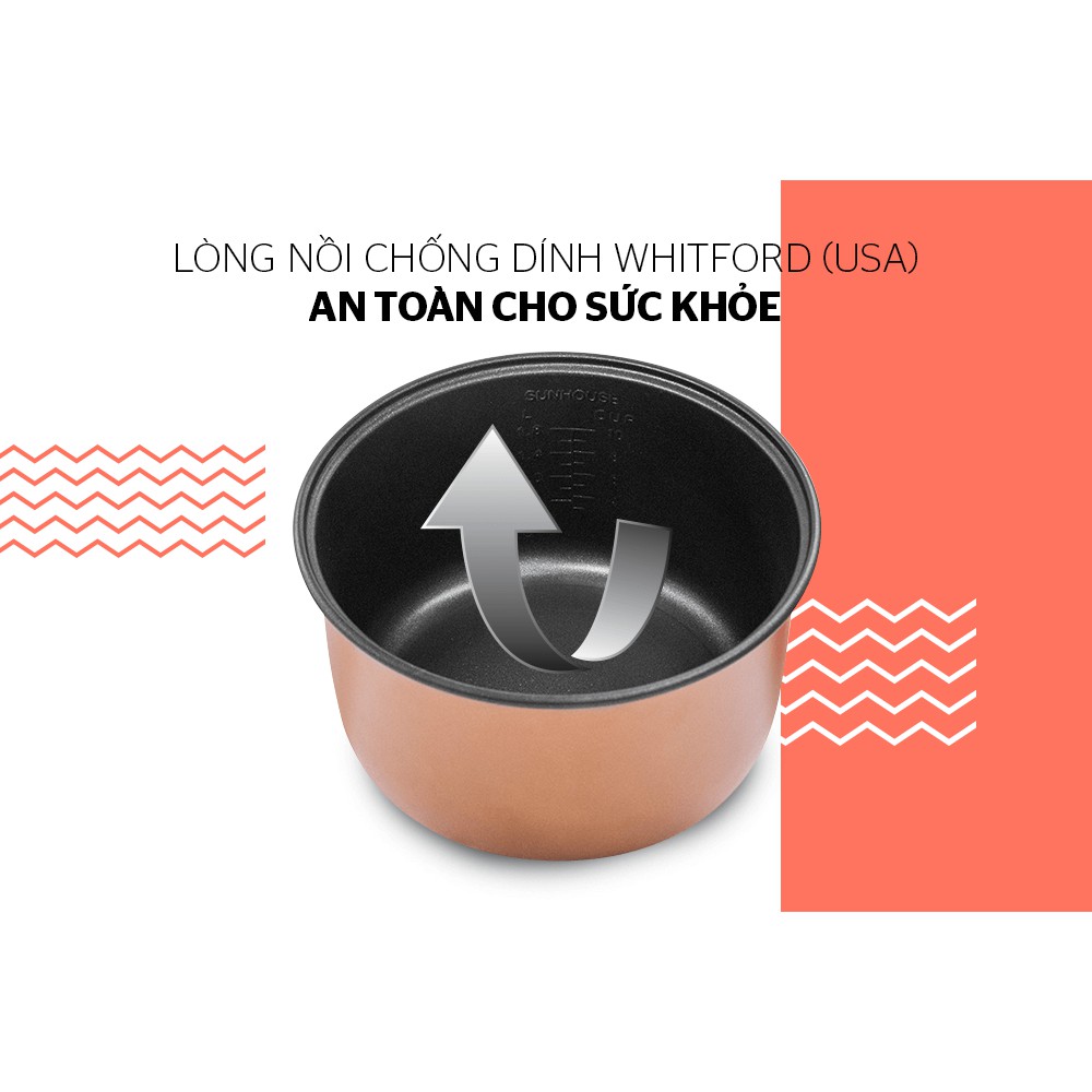 Nồi cơm điện 18l sunhouse shd8600