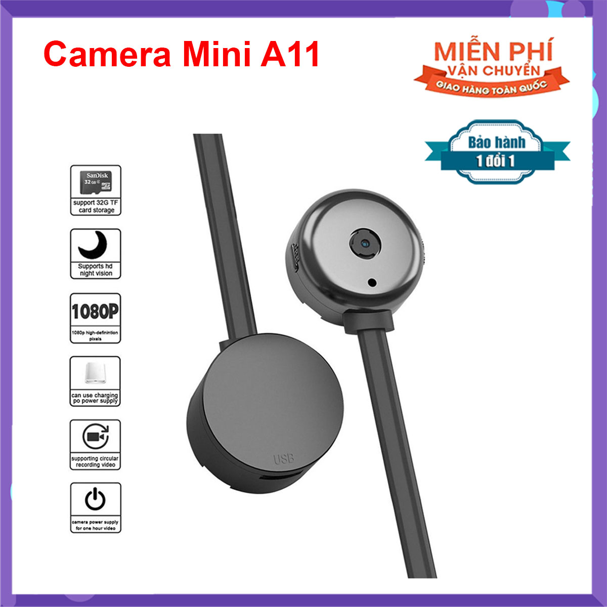 Camera mini a11 - camera nam châm cài áo - camera cho thú cưng - camera hành trình mini full hd 1080p dv a11 - camera siêu nhỏ a11 - camera mini cài áo cao cấp có nam châm