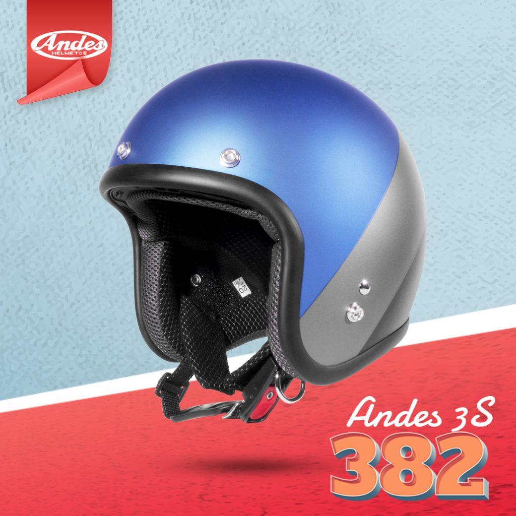 [HCM]Mũ bảo hiểm 3-4 Andes 3S382 Lót Thao Rời