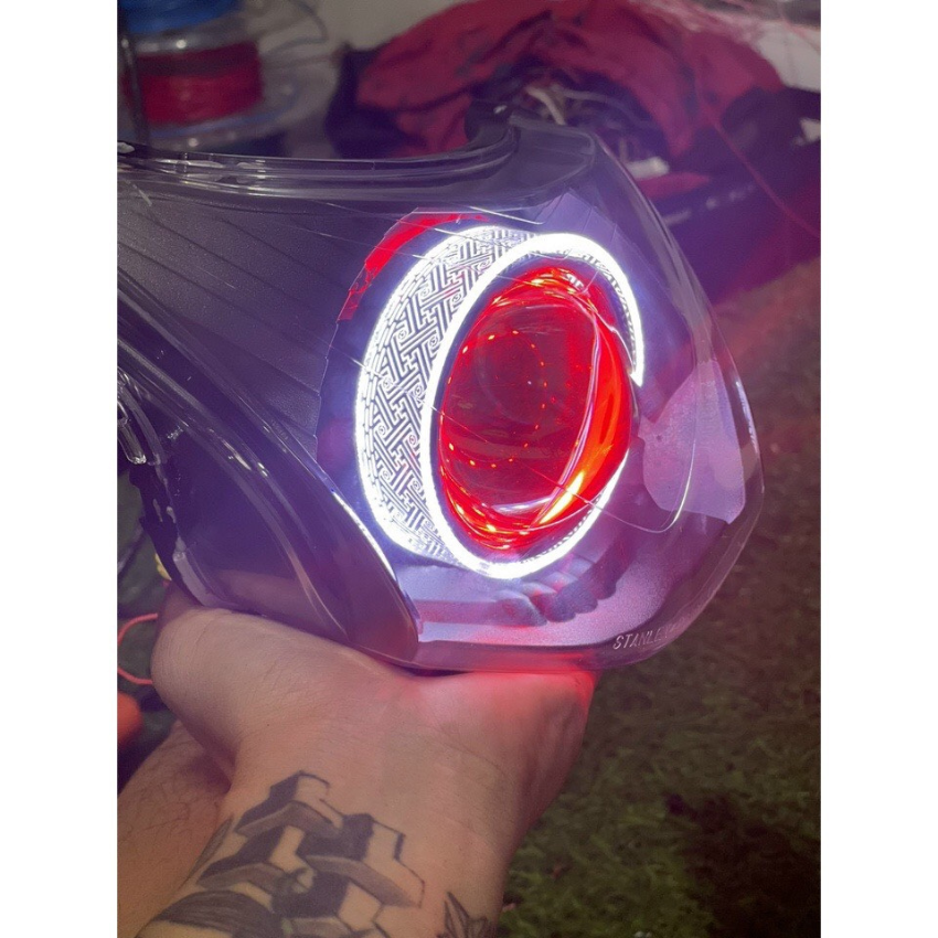 Vong DE 3 D phụ kiện gắn bi cầu 3.0 in cực chất sản phẩm cho anh em biker yêu thích Độ xe