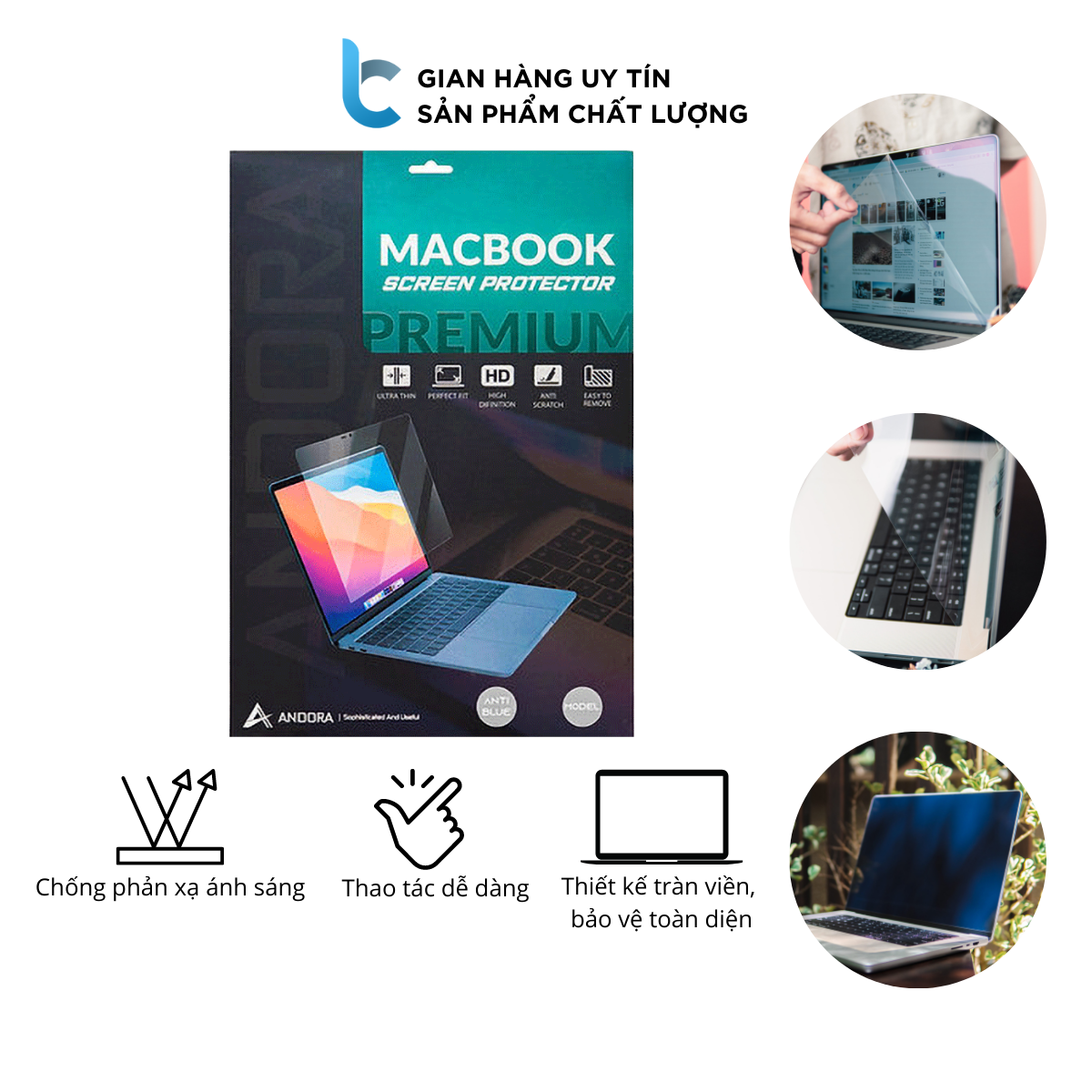 Dán Màn Hình Macbook Andora Anti Reflection Chống Loá