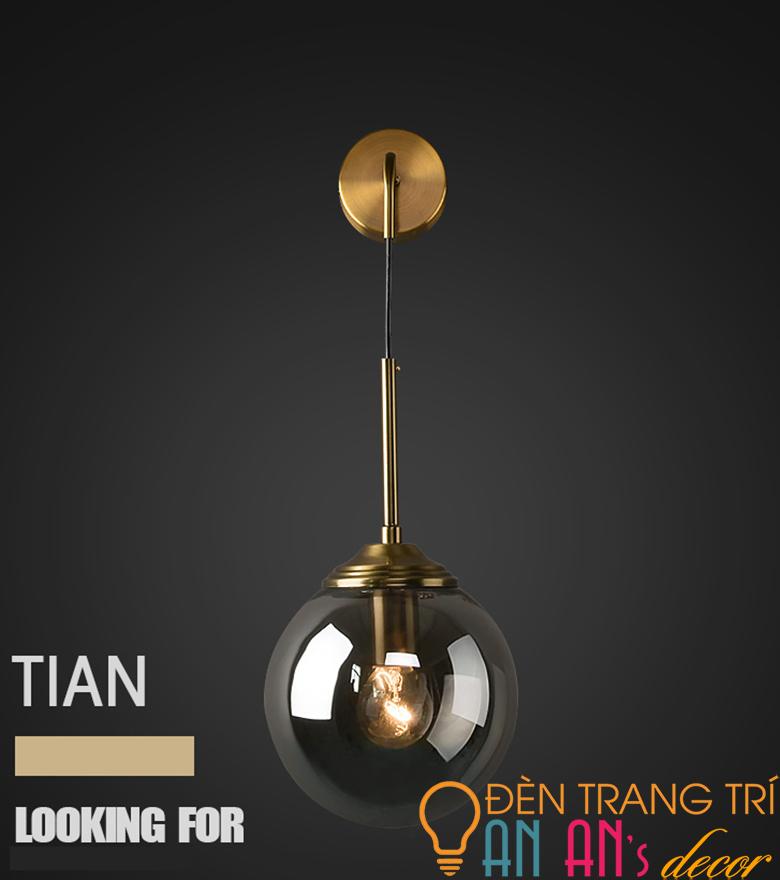 Đèn gắn tường industrial thả quả cầu ( Bao gồm bóng) AnAn Decor