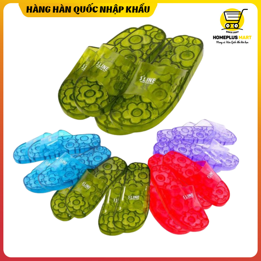 Dép đục lỗ đi trong nhà vệ sinh Sline, nhập khẩu Hàn Quốc, chống ướt, trơn, trượt, Homeplusmart