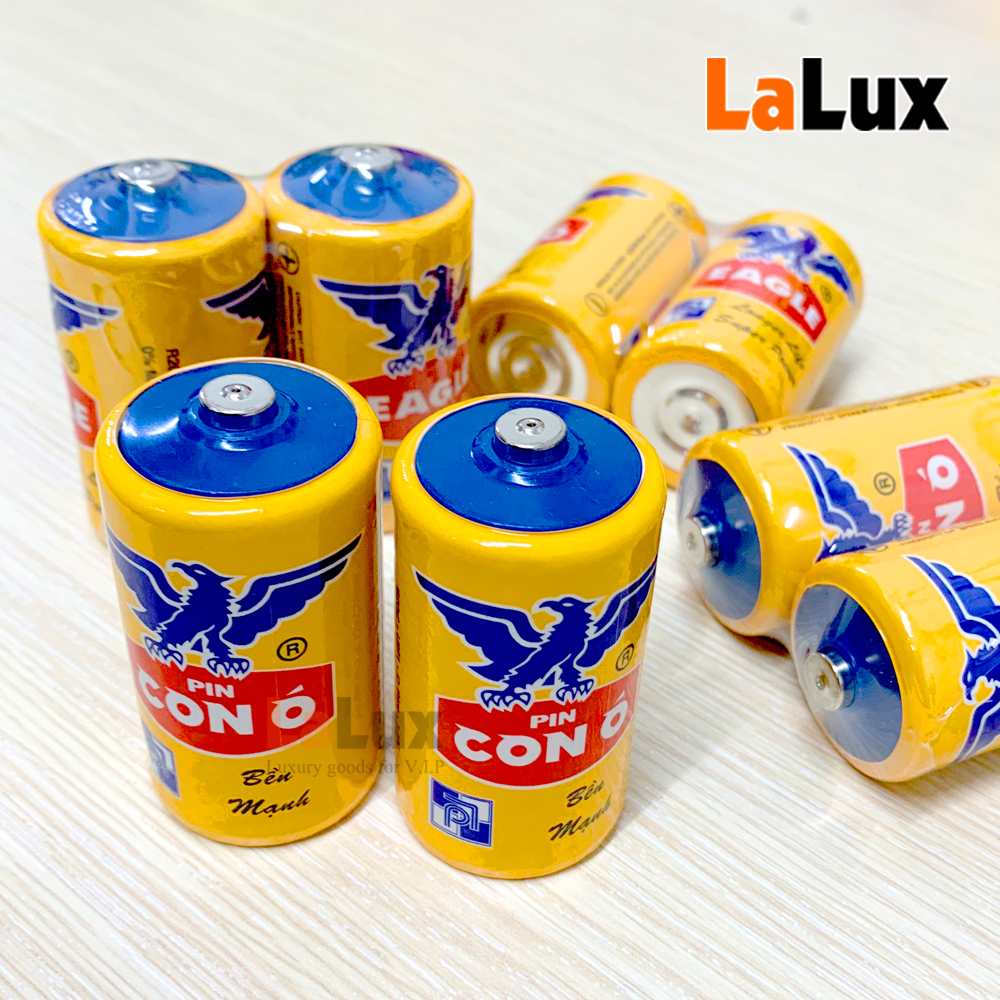 Combo 6 Pin Con Ó Lớn Màu Vàng 1.5V - Pin Con Ó Đại Màu Vàng, Pin Con Ó, Pin Con ó Lớn