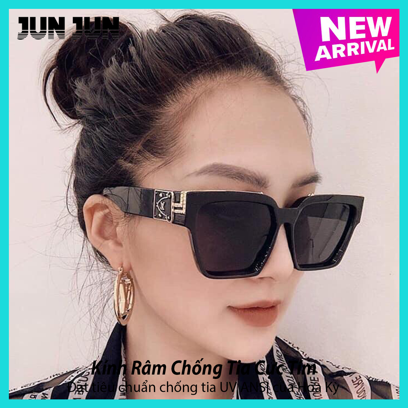 [TẶNG KÈM HỘP + KHĂN LAU] Kính Mát Thời Trang Nam Nữ Cao Cấp- Kính Mát Phân Cực - Kính Râm Chống Tia UV LVHOT60