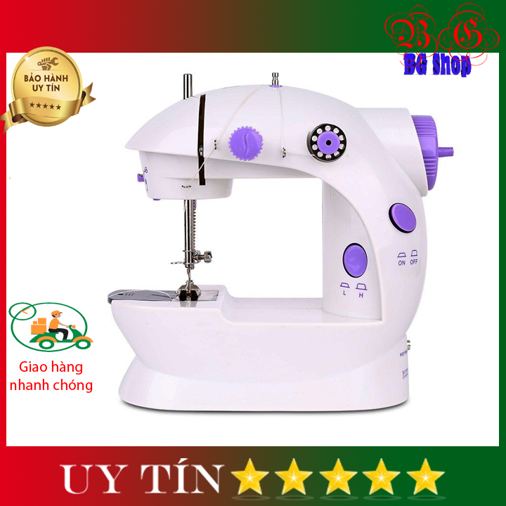 Máy khâu mini CMD/CDL khâu được nhiều loại vải, Máy may mini CMD có bàn đạp chạy điện hoặc Pin AAA