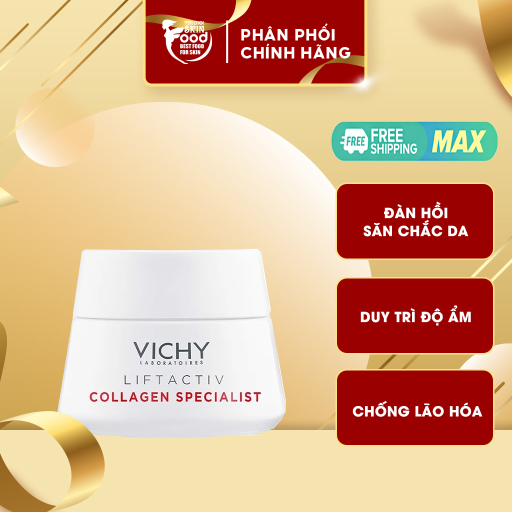 Kem Dưỡng Collagen Cải Thiện Lão Hóa Vichy Liftactiv Collagen Specialist