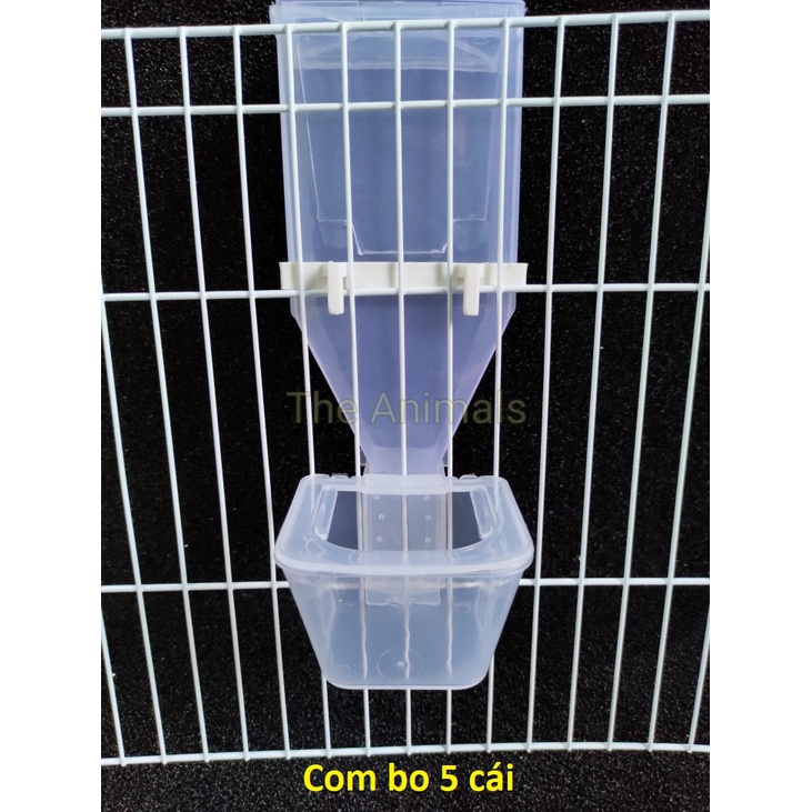 [5 cái] Bình đựng thức ăn tự động cho chim cảnh các loại