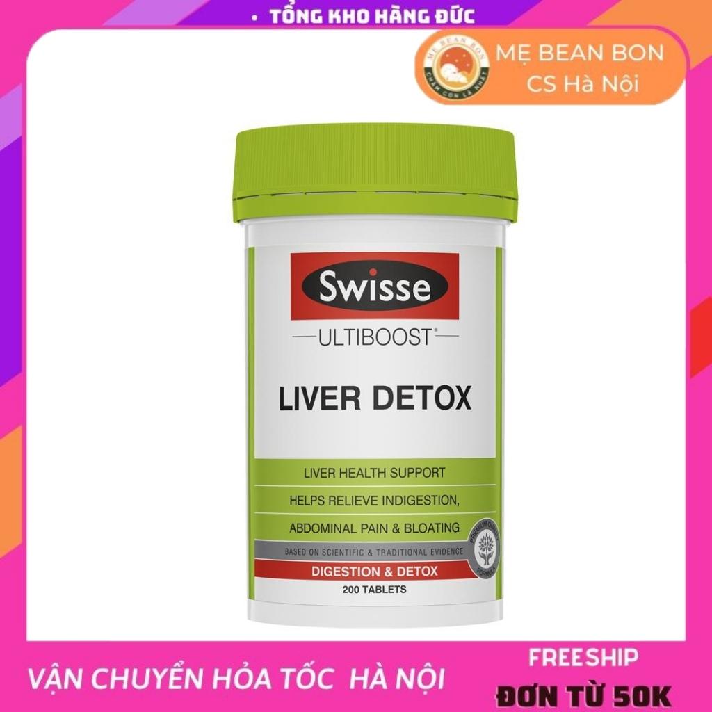 sản phẩm hỗ trợ thải độc gan Swisse Ultiboost Liver Detox Úc 120v bổ gan thanh lọc cơ thể tăng cường chức năng gan và giảm bớt khó tiêu - mẹ bean bon