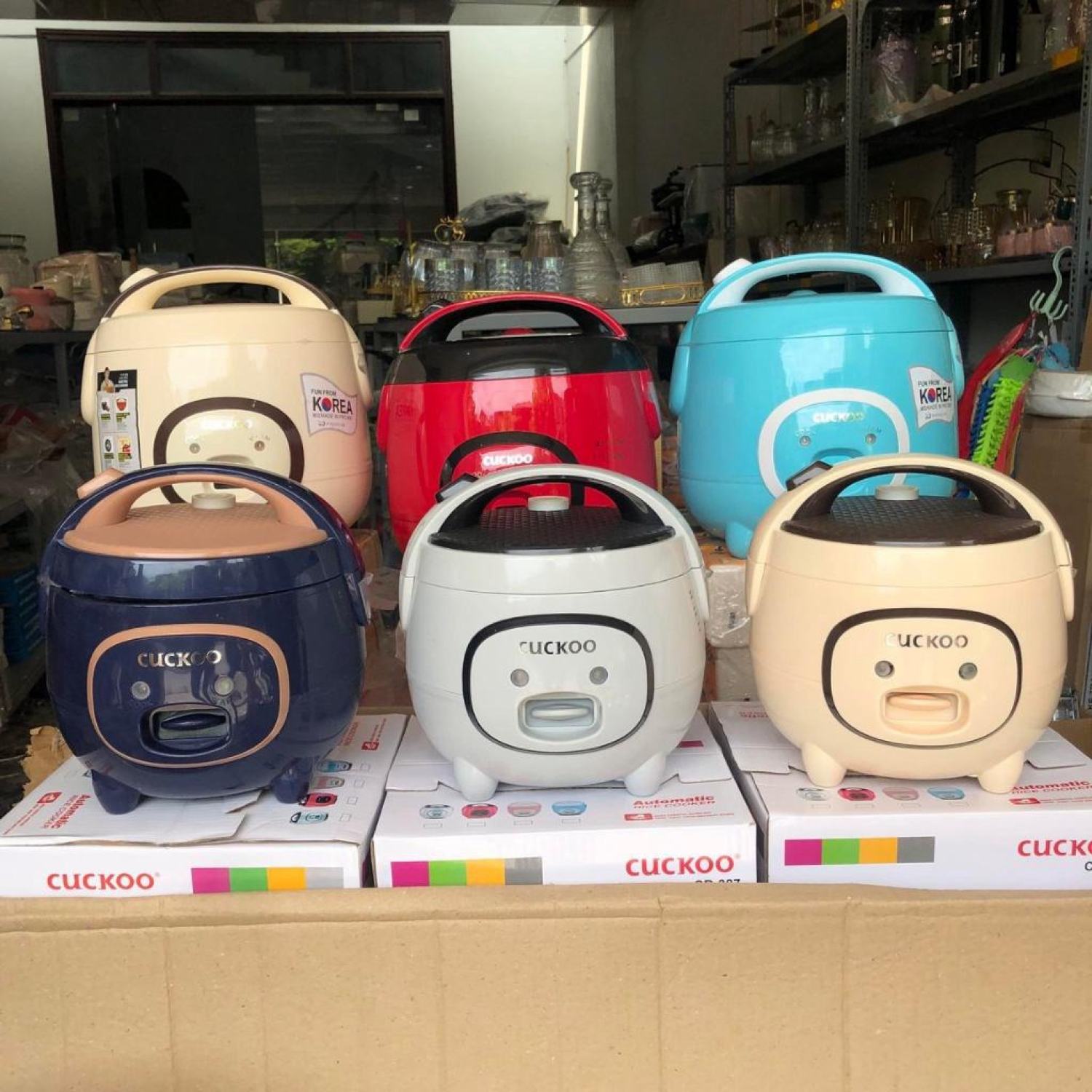 Nồi cơm điện cuckoo mini CR-387 hàn quốc dung tích 1L 1,2L 1,8L kiểu dáng hình con lợn siêu đáng yêu bảo hành 12 tháng