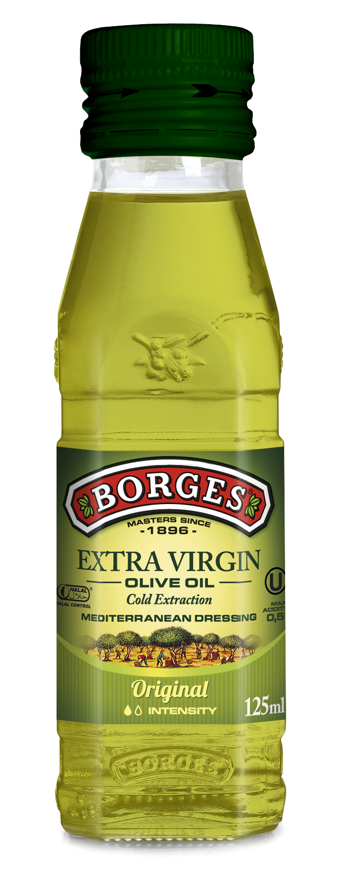 Dầu ôliu nguyên chất 100% Extra Virgin – Hiệu BORGES 125ml