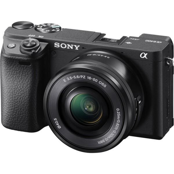 Máy ảnh sony a6400 kit 16-50 đen tặng túi thẻ 64g - hàng sony việt nam