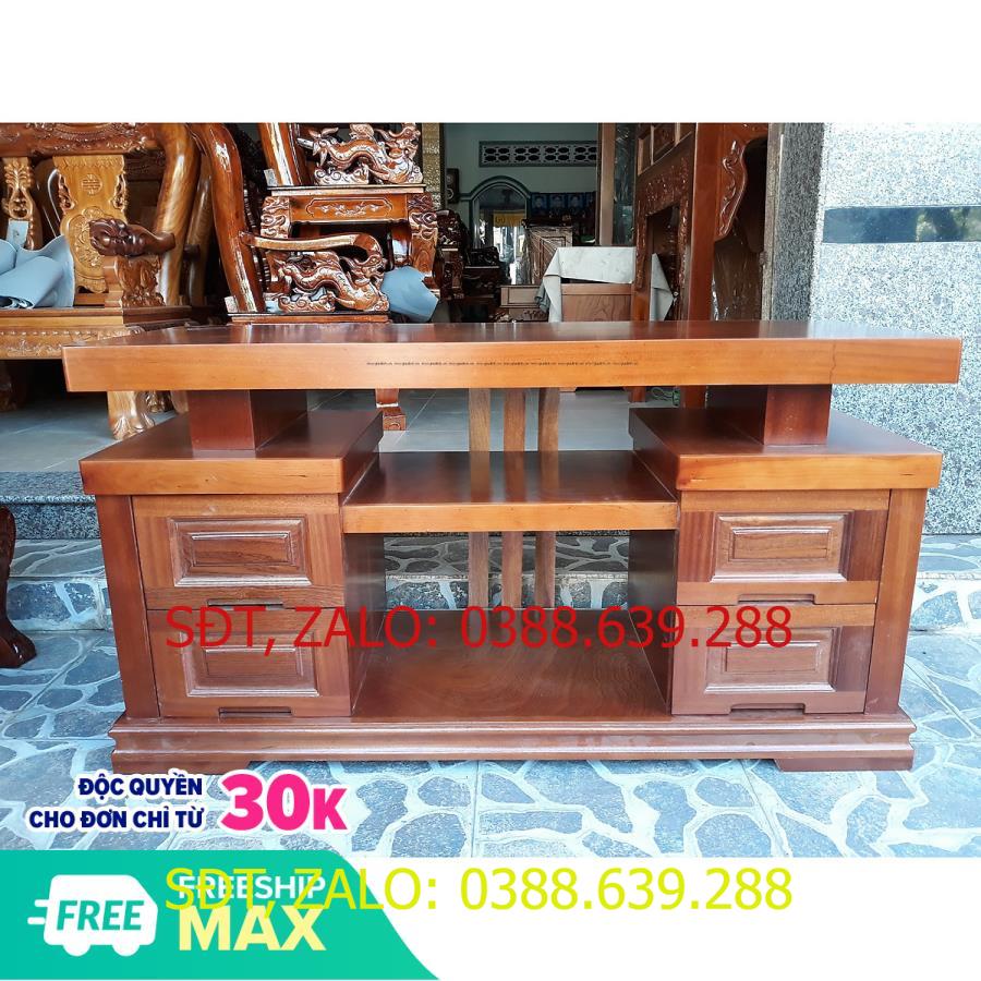 Kệ tivi gỗ xoan 1m2 , KỆ ĐỂ TIVI BẰNG GỖ , kệ gỗ trang trí