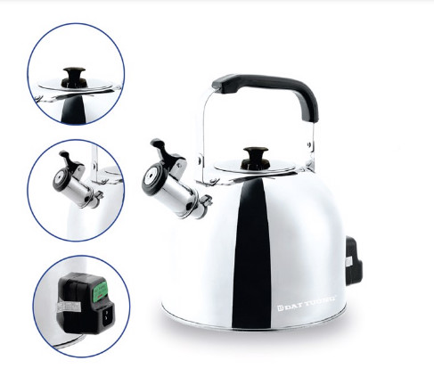 Siêu điện đạt tường 5l - có còi báo khi sôi - bảo hành 12 tháng