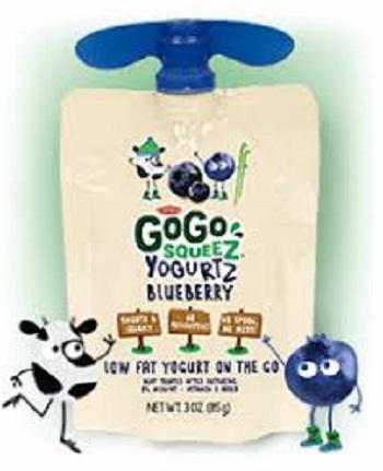 Sữa chua cho bé ăn dặm gogo squeez – usa vị việt quất
