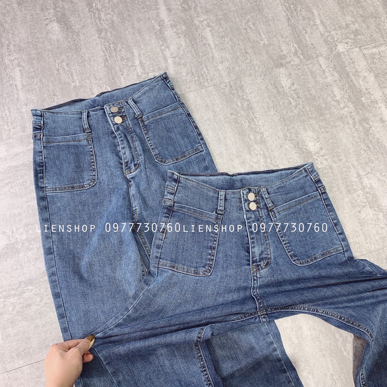 Quần jeans nữ bo lưng cao siêu tôn dáng