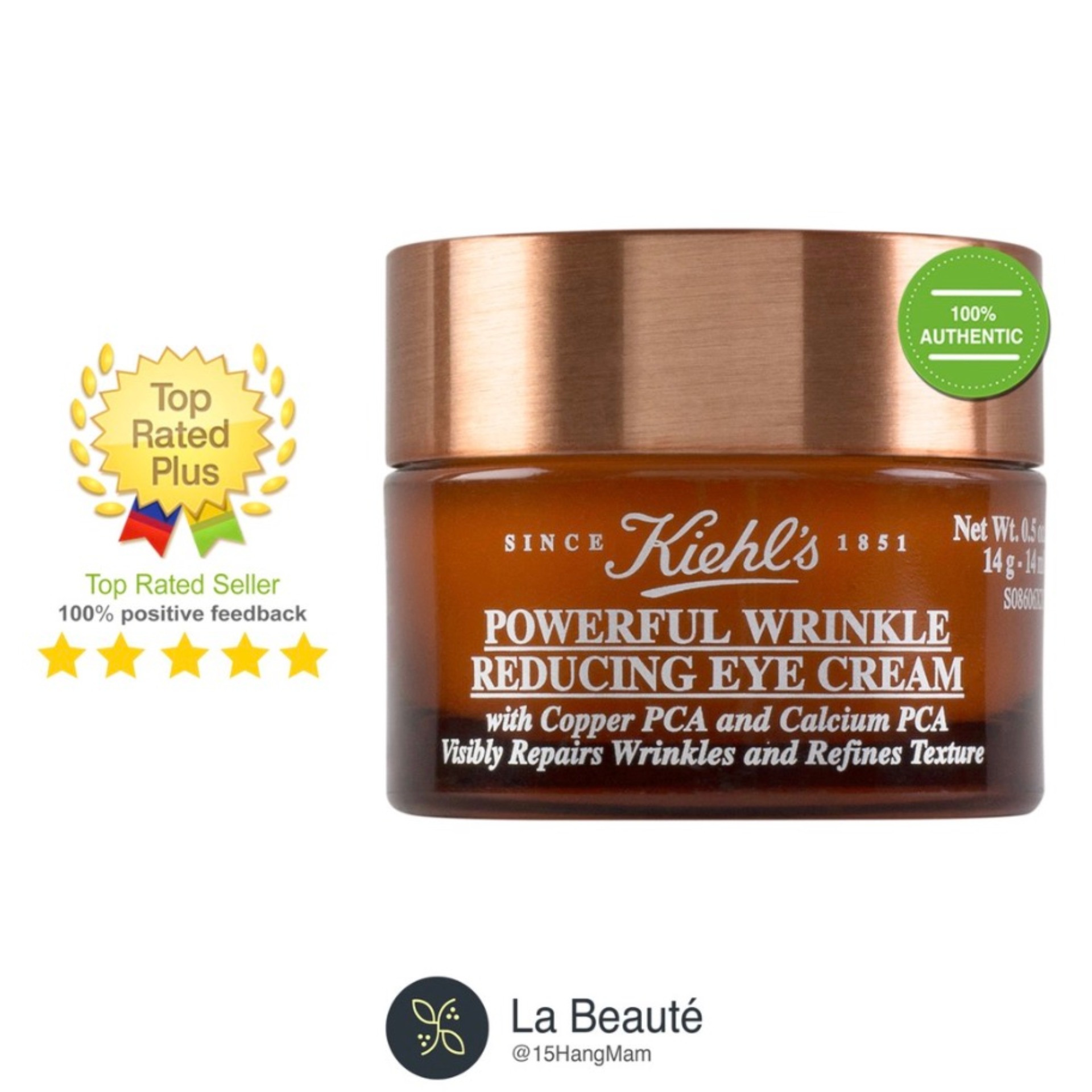 Kiehl's Powerful Wrinkle Reducing Eye Cream - Kem Dưỡng Mắt, Giảm Nếp Nhăn