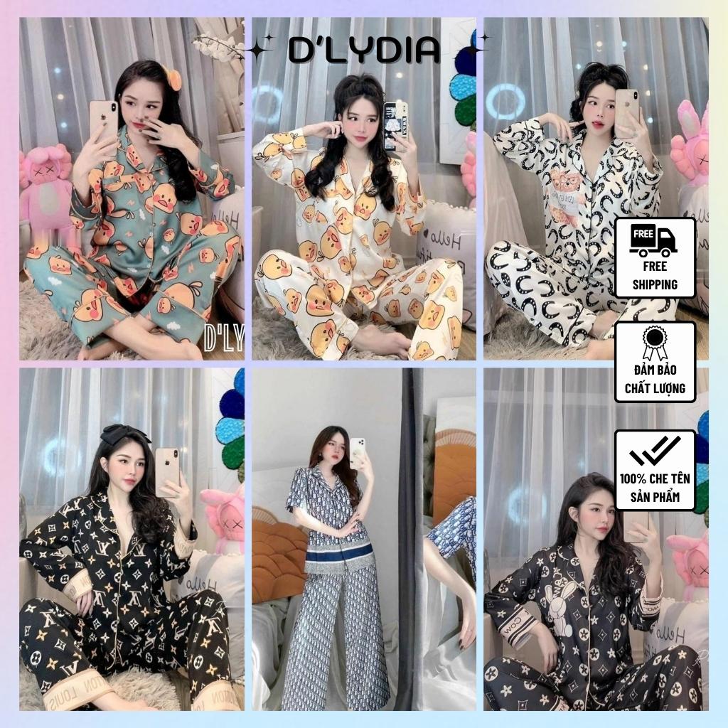 Đồ bộ nữ pijama lụa cao cấp dài tay d'lydia dn05
