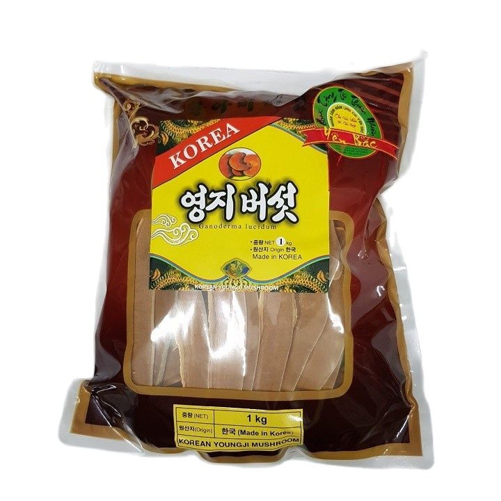 Nấm Linh Chi Thái Lát Túi Nâu Hàn Quốc cao cấp - Túi 1kg