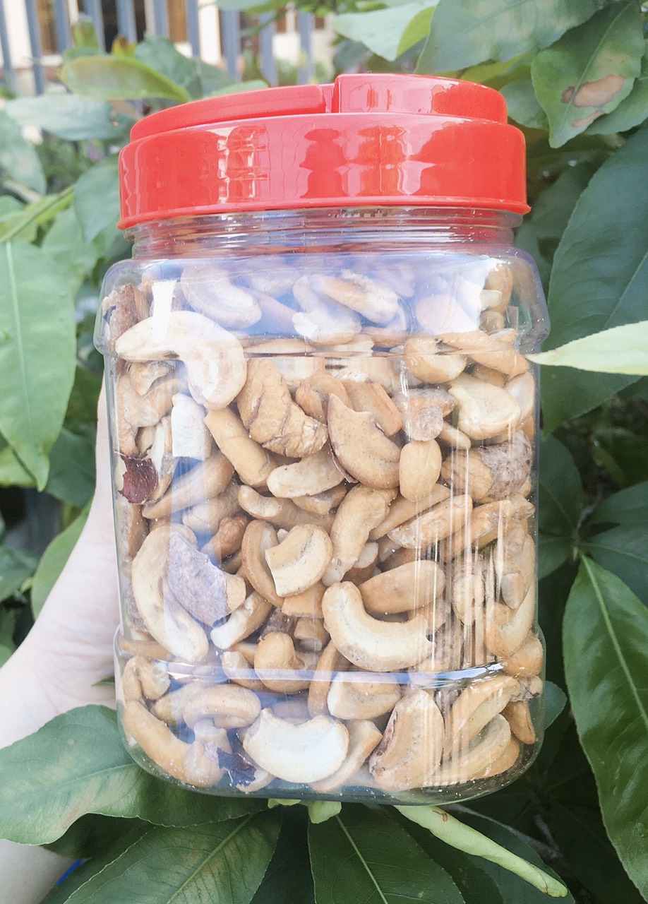 1KG HẠT ĐIỀU RANG MUỐI BỂ giá rẻ - hộp 500g - đồ khô - đồ ăn vặt