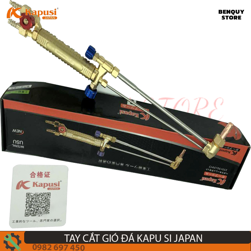 Tay cắt gió đá kapusi japan-đèn cắt gió đá - tay cắt hơi khí, cắt kim loại dùng khí oxy-ga là chủ yếu