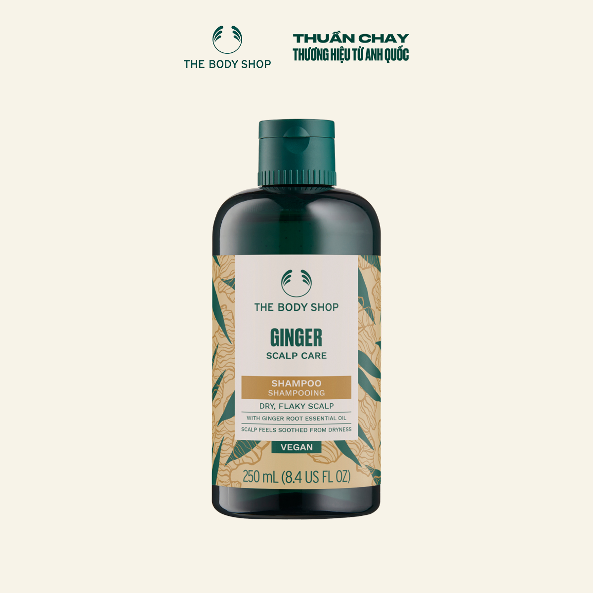 Dầu gội gừng Ginger Scalp Care Shampoo 250ml The Body Shop
