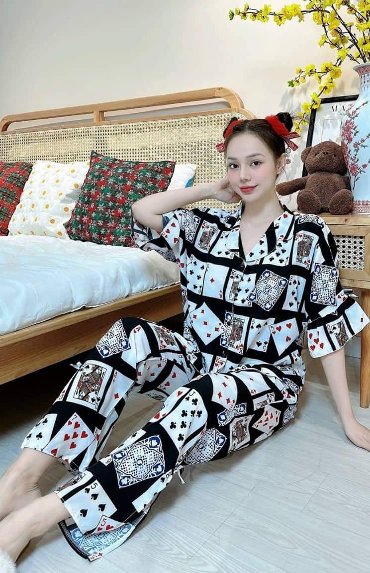 Pizama lụa cao cấp hàng loại 1 - bộ ngủ cao cấp mới nhất