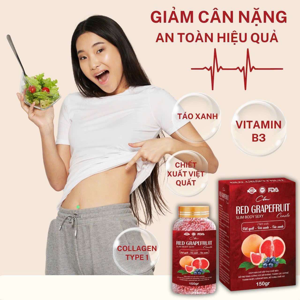2 hộp trà giảm cân detox bưởi body slim an toàn hiệu quả