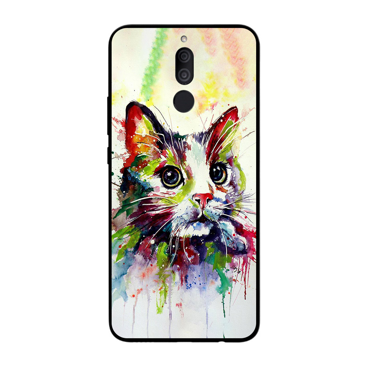 Ốp lưng dành cho điện thoại Huawei Nova 2i in họa tiết Chú mèo qua nét vẽ