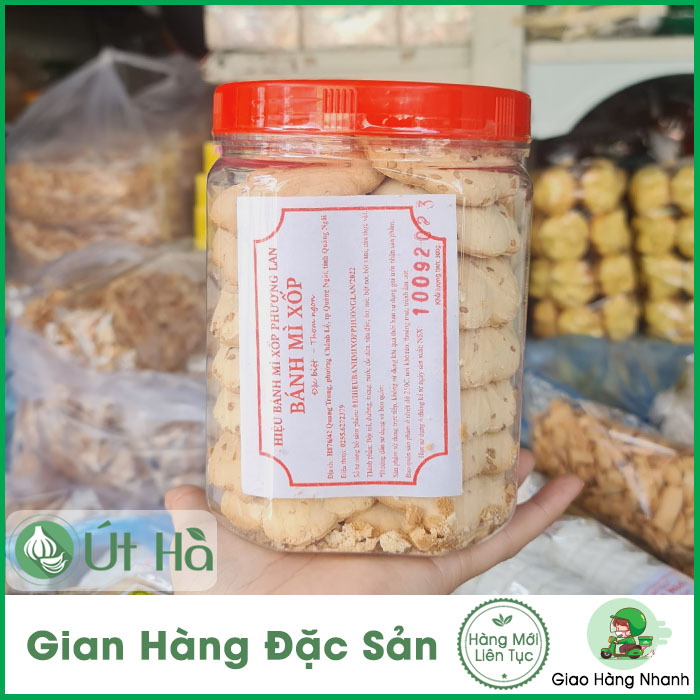 Bánh Mì Xốp Quảng Ngãi Hủ Khoảng 300gr [BÁNH DỄ VỠ] Thơm Ngon Giòn Tan Giữ Nguyên Hương Vị Truyền Thống - Út Hà Đặc Sản