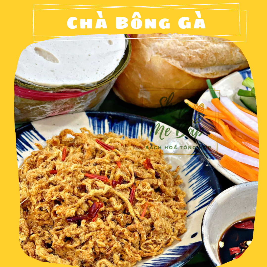 Chà bông gà 250g - ruốc gà vị cay và không cay - shop mẹ bắp