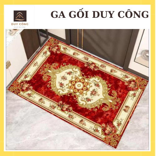 Thảm lau chân thấm nước chống trượt 3D kích thước 40cm x 60cm - ga gối Duy Công