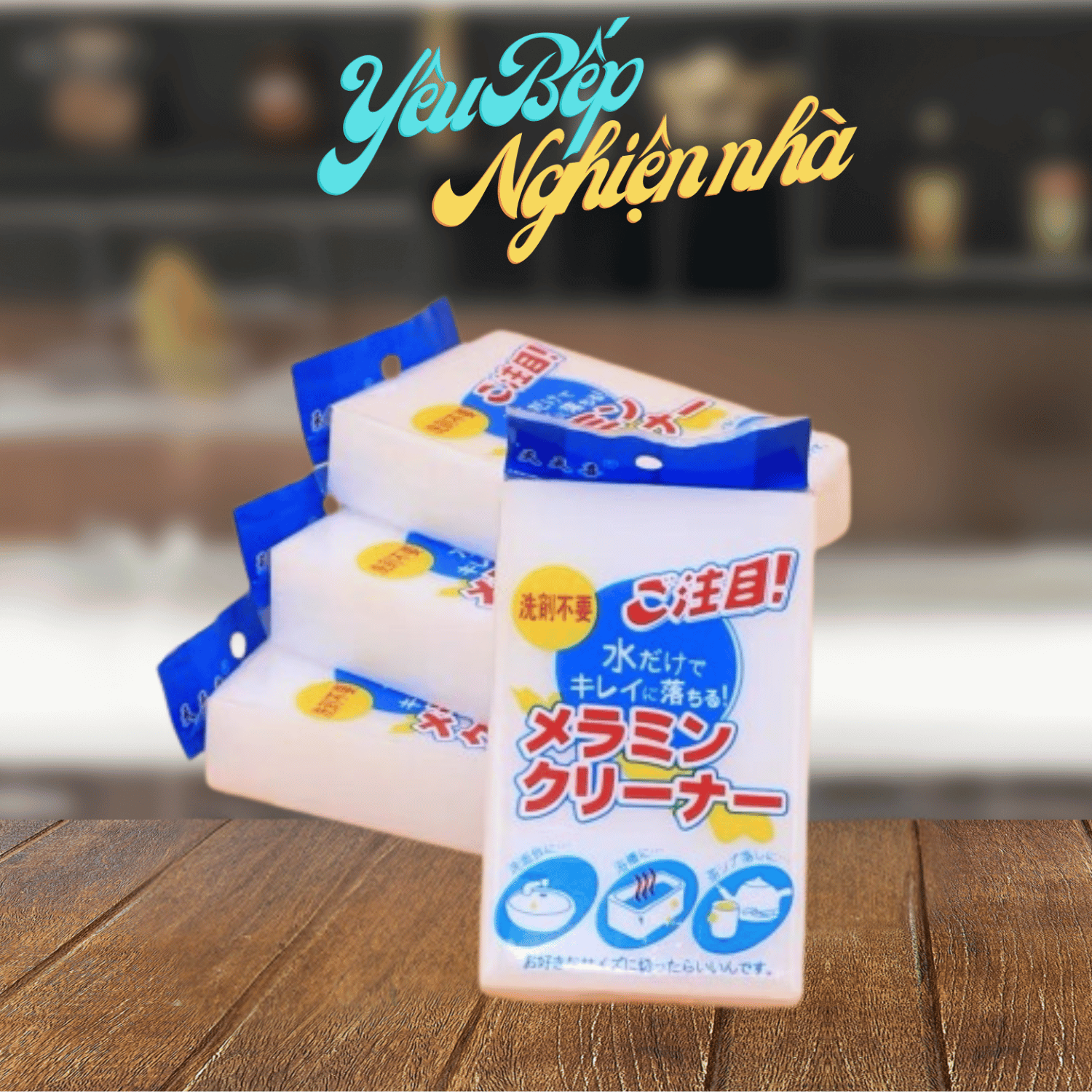 [HCM] Combo 5 Mút xốp Melamine tẩy rửa làm sạch vết bẩn cứng đầu trên nhiều bề mặt, không dùng hóa chất