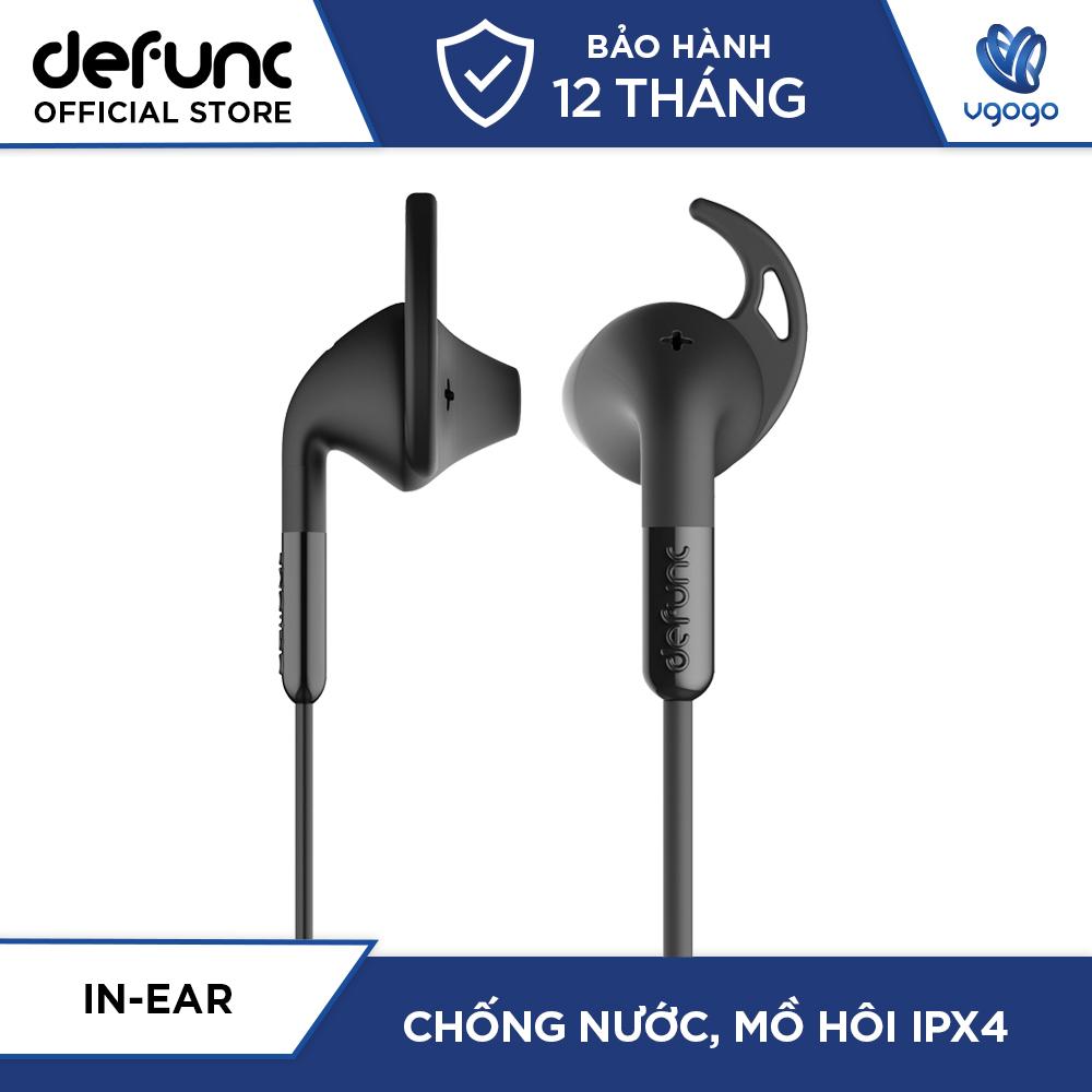 Tai nghe nhét tai thể thao defunc plus sport d002 tích hợp mic - chống ồn toàn diện chuẩn chống mồ hôi ipx4 - nhà phân phối chính thức