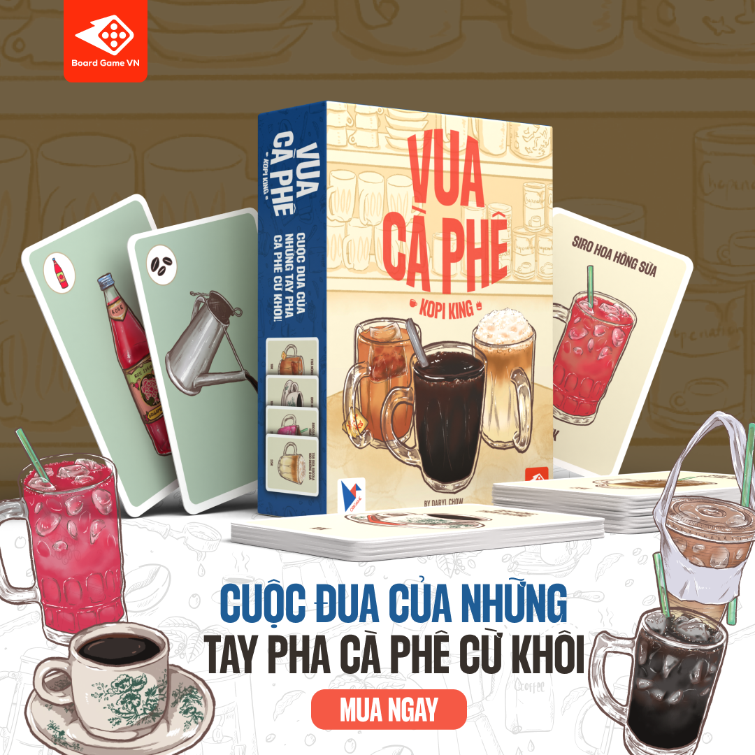 Vua Cà Phê | Board game, game thẻ bài Vua Cafe