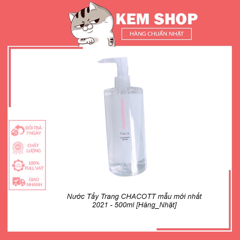 Nước tẩy trang chacott mẫu mới 2021 - 500ml