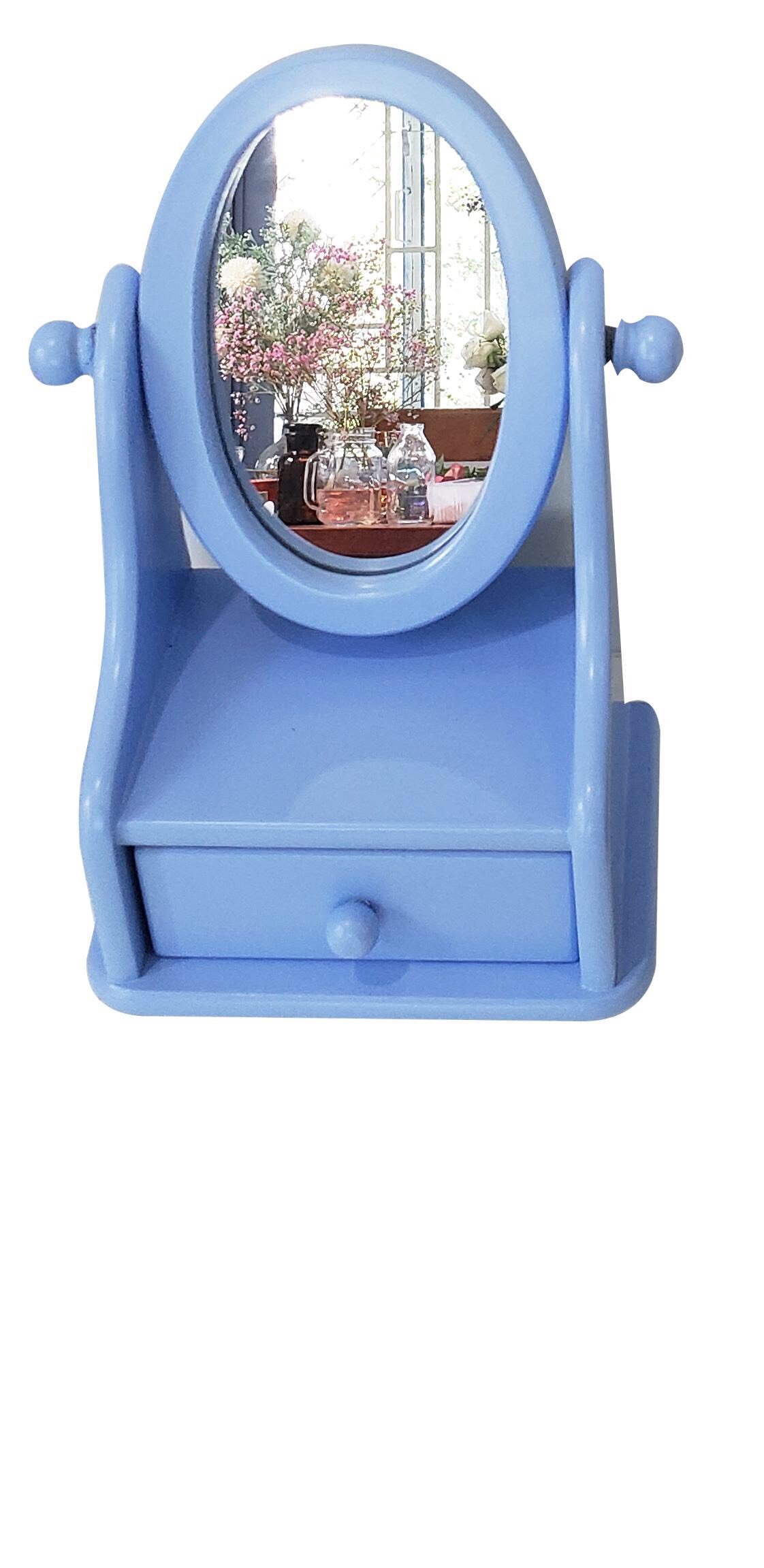 Gương soi trang điểm để bàn bằng gỗ