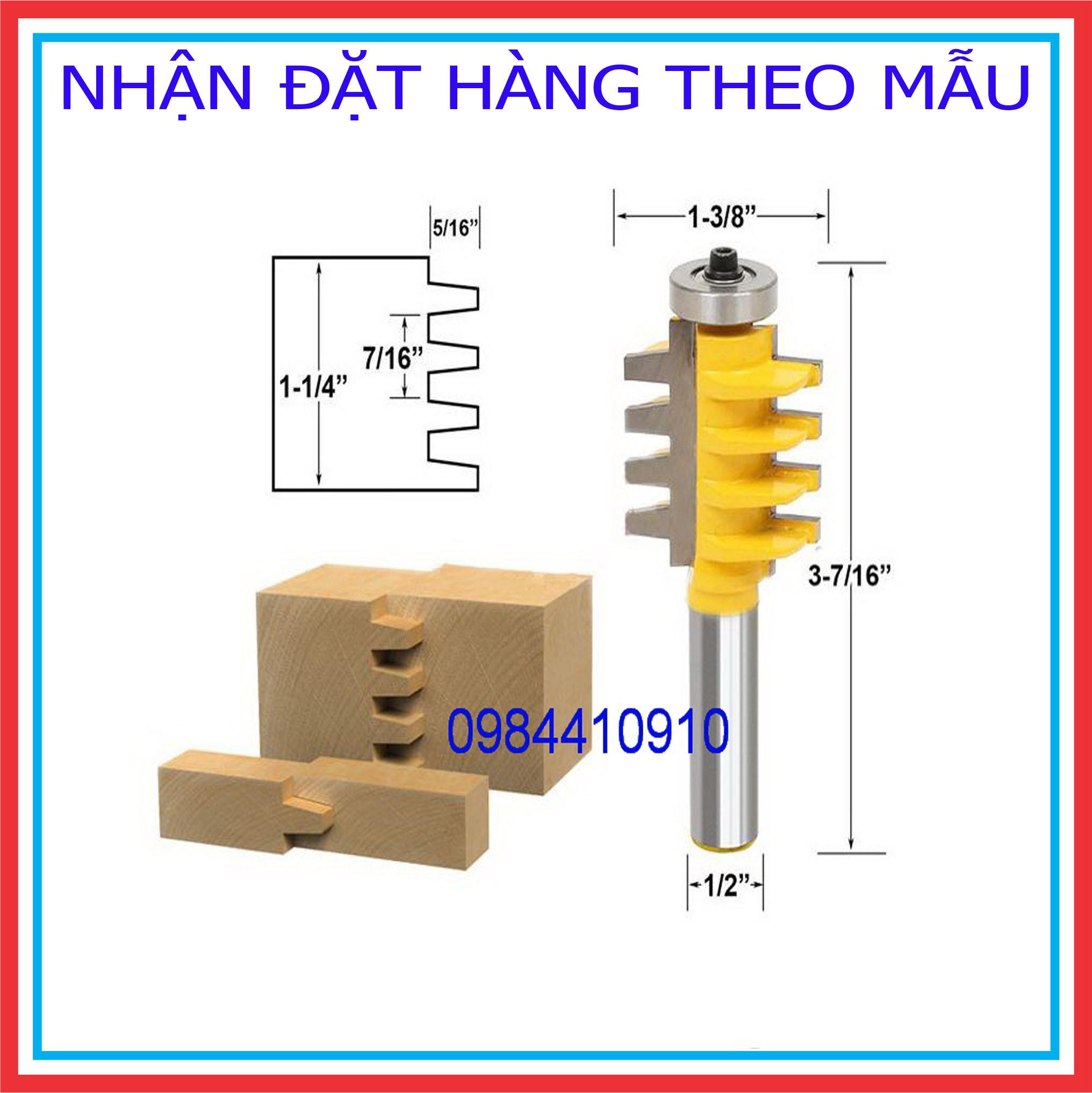 MŨI PHAY GHÉP VÁN RĂNG LƯỢC 4 NHÂN CAO 38MM