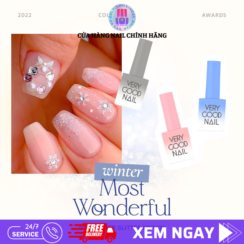 Sơn gel nhũ Hàn Quốc chai lẻ - Tách lẻ 6 tone màu Most Wonderfull Collection 2022 từ Very good nail chính hãng