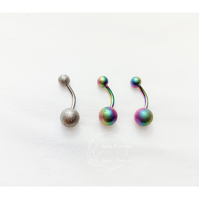 Khuyên rốn basic xinh bằng thép y tế nhẹ xỏ khuyên - XUÂN SHOP
