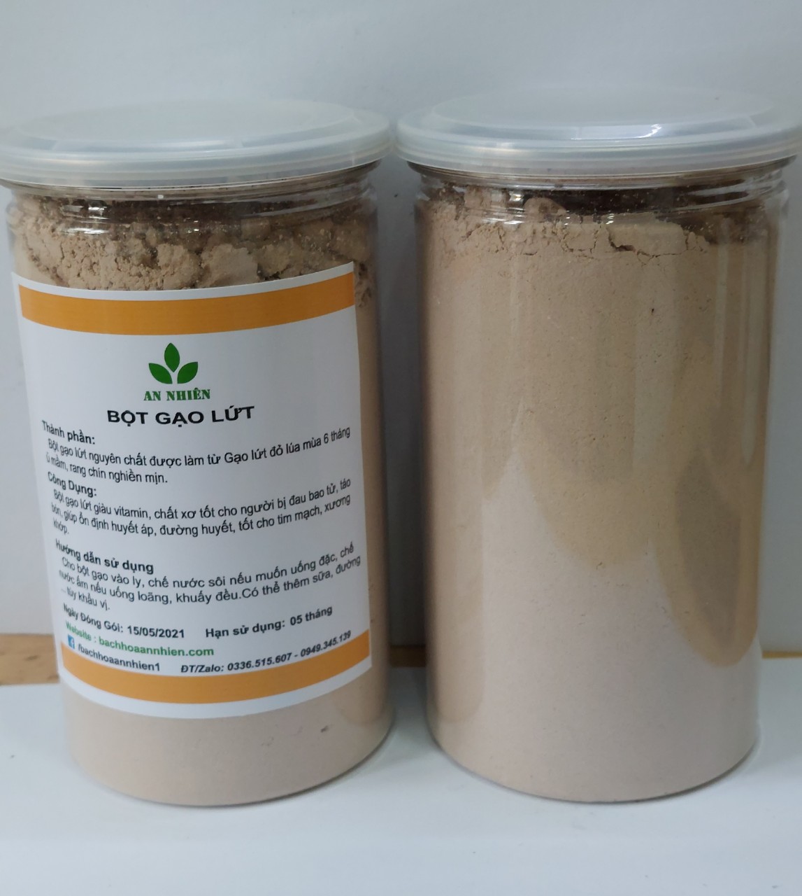 Bột gạo lứt thực dưỡng AN Nhiên 500gr