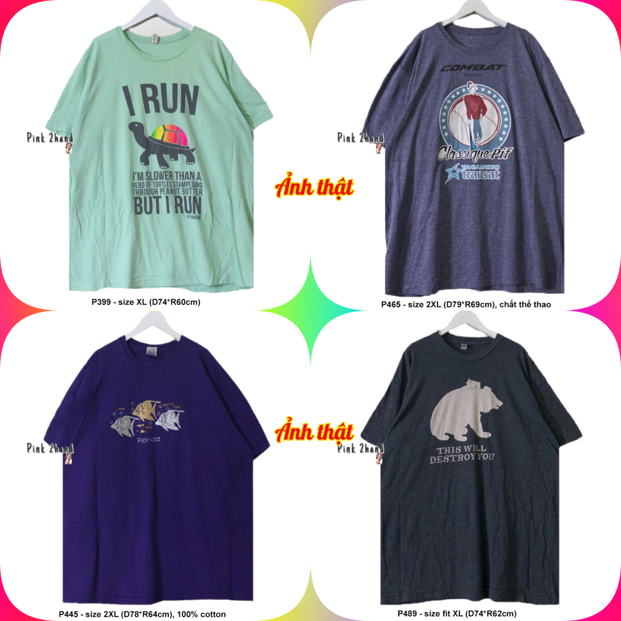 Áo thun áo phông t-shirt Oversize nữ nam 2hand mẫu mã đa dạng 290323-3
