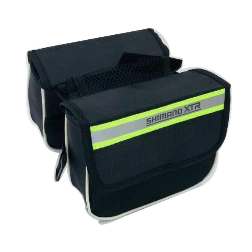Túi Đôi Treo Sườn Xe Đạp Shimano Xtr - Chất Liệu Bố Simili