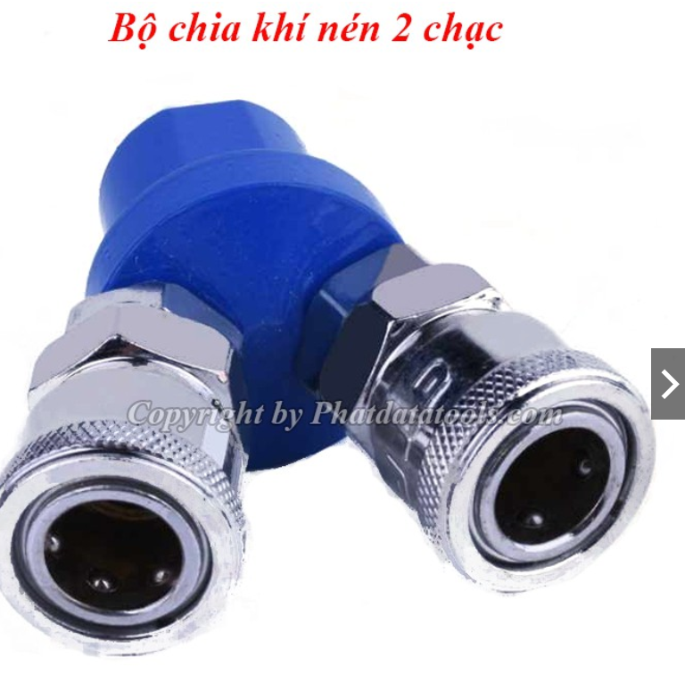Chạc chia 2 khí nén, bộ chia 2 hơi khí nén