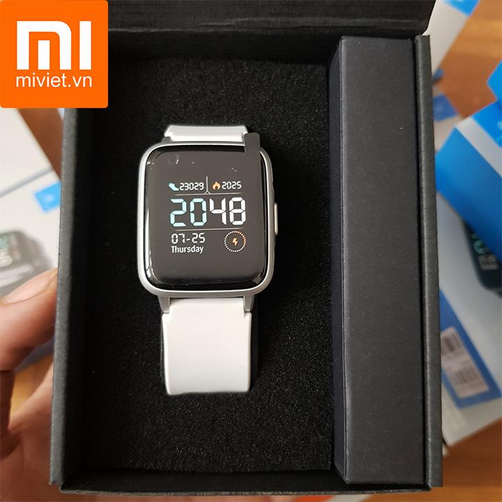 Đồng hồ thông minh xiaomi haylou ls01 smart watch - trắng bạc